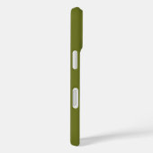 Olijf groene vaste kleur Case-Mate iPhone case (Achterkant / Rechts)