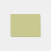 Olijf groene vaste kleur post-it® notes (Voorkant)