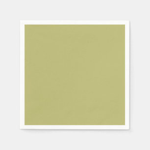 Olijf groene vaste kleur servet
