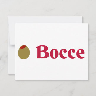 Olijf (I Love) Bocce