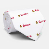 Olijf (I Love) Bocce Stropdas (Opgerold)