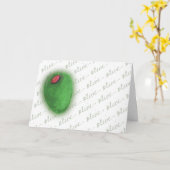 Olijf je! kaart (Gele Bloem)