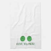 Olijf je meer keukenhanddoeken (Verticaal)