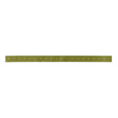 Olijf met Gold Accent Houndstooth Ribbon Lint (Voorkant)