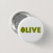 Olijf Ronde Button 3,2 Cm (Voorkant /achterkant)
