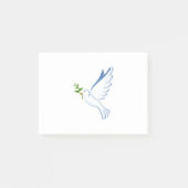 Olijfbijkantoor en duif post-it® notes (Voorkant)