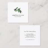 Olijfbijkantoor Vierkante Visitekaartje (Voorkant / Achterkant)