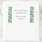 Olijfblad aangepaste recept of zeep label Stickers (Tas)