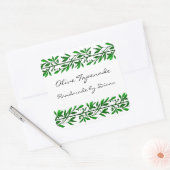 Olijfblad aangepaste recept of zeep label Stickers (Envelop)