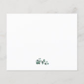 Olijfbladeren, Greenery Wedding Invitation Flyer (Achterkant)