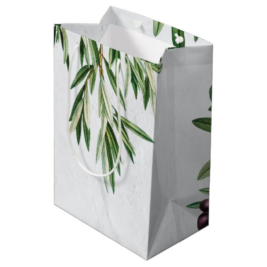Olijfbladeren Grieks eiland Middellandse Zee Medium Cadeauzakje (Achterkant Gekanteld)