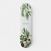Olijfbladeren Grieks eiland Middellandse Zee Skateboard (Voorkant)
