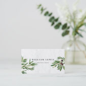 Olijfbladeren Grieks eiland Middellandse Zee Visitekaartje (Staand voorkant)