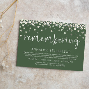 Olijfbloem herdenken dood Jubileum Kaart