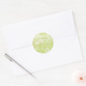 olijfbloemen ronde sticker (Envelop)