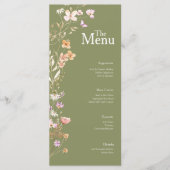 Olijfbloemen Wedding Event Menu Tafel Decor (Voorkant)
