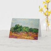 Olijfbomen 1889 door Vincent van Gogh Kaart (Gele Bloem)