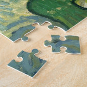 Olijfbomen door schilderkunst van Van Gogh Legpuzzel (Zijkant)
