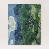 Olijfbomen door schilderkunst van Van Gogh Legpuzzel (Verticaal)