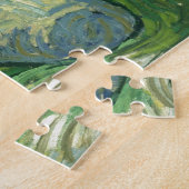 Olijfbomen door schilderkunst van Van Gogh Legpuzzel (Zijkant)
