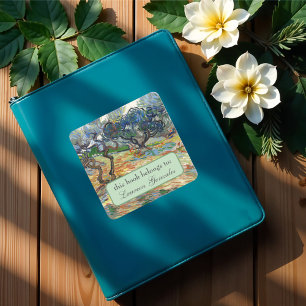 Olijfbomen door Vincent Van Gogh Vierkante Sticker