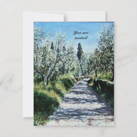 OLIJFBOMEN IN FLORENCE KAART (Voorkant)