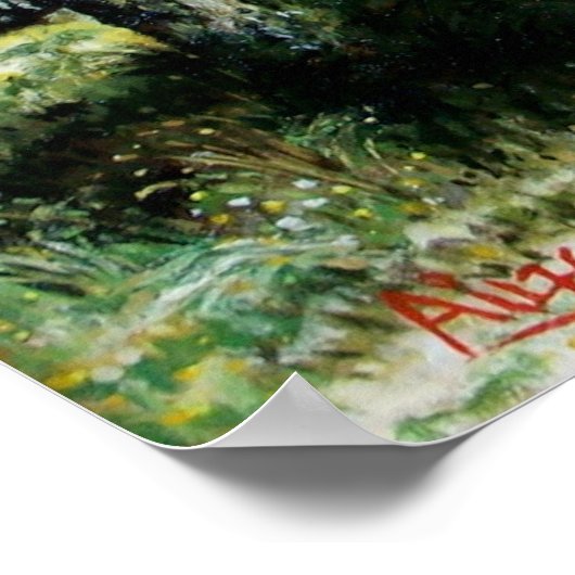 OLIJFBOMEN IN HET landschap RIMAGGIO Toscane Poster (Hoek)