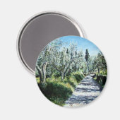 OLIJFBOMEN IN TUSCANY MAGNEET (Voorkant / Achterkant)