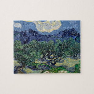 Olijfbomen met de Alpilles van Vincent van Gogh Legpuzzel