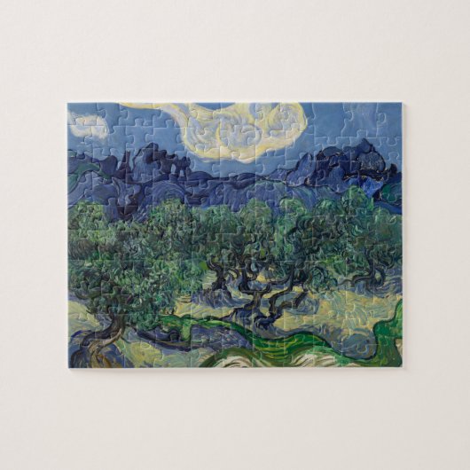 Olijfbomen met de Alpilles van Vincent van Gogh Legpuzzel (Horizontaal)
