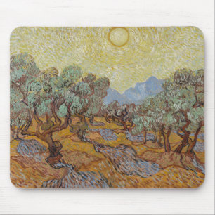 Olijfbomen, van Gogh Muismat