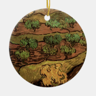 Olijfbomen van Vincent van Gogh tegen een helling Keramisch Ornament
