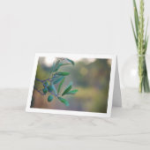 Olijfboom met Bokeh achtergrond Kaart (Voorkant)