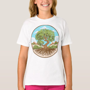 Olijfboom Vredessymbool in een vrij Palestina Land T-shirt