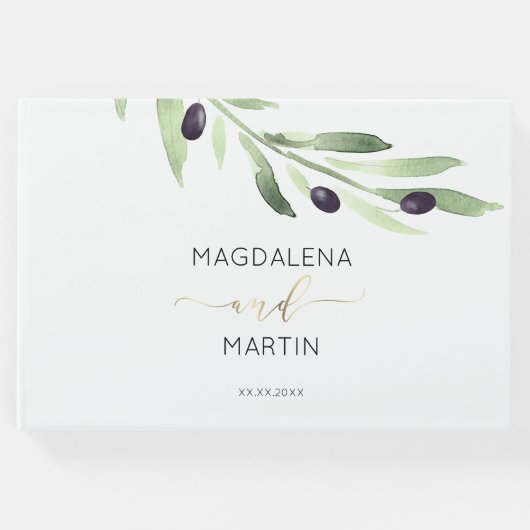 olijfboombruiloft gastenboek (Voorkant)