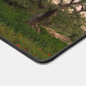 Olijfboomgaard bij zonsondergang bureaumat (Hoek)