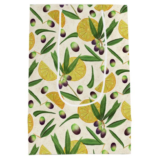 Olijfboomgaard Medium Cadeauzakje (Achterkant)