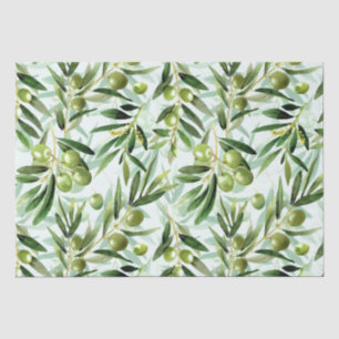 Olijfboomgaarden met de hand getekend zomerkruchte tissuepapier