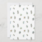 Olijfboomtakken boho trouwtafel nummers kaart (Achterkant)