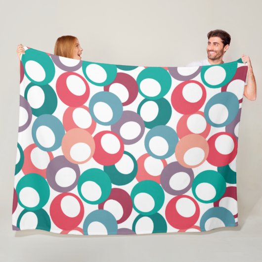 Olijfcirkels Fleece Deken (In situ)