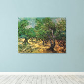Olijfgaard van Vincent van Gogh Canvas Afdruk (Insitu (Houten vloer))