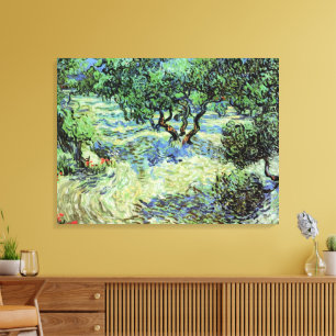 Olijfgaard van Vincent van Gogh Canvas Afdruk