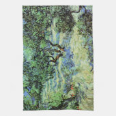 Olijfgaard van Vincent van Gogh Theedoek (Verticaal)