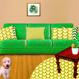 Olijfgroen decoratief hartkussen accent kussen