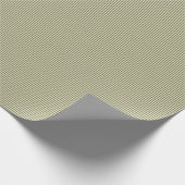 Olijfgroen en Tan Thin Stripes Cadeaupapier (Hoek)