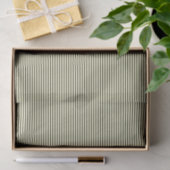 Olijfgroen en Tan Thin Stripes Tissuepapier (Geschenk)