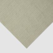 Olijfgroen en Tan Thin Stripes Tissuepapier (Detail)