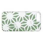 Olijfgroen en wit geometrisch patroon Case-Mate iPhone case (Achterkant (Horizontaal))