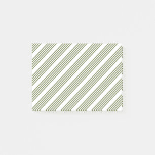 Olijfgroen en wit vijfstrips post-it® notes