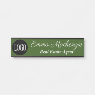 Olijfgroen Logo Professioneel Deur Bord Deurbordje